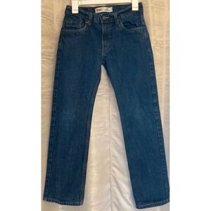 Levi's 505 Regular‎ Fit Jeans - Kids Size 14 Reg Dark Wash Denim